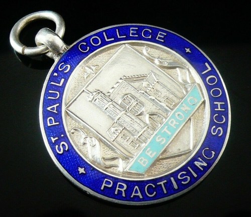 Sterling silver enamel pocket - sterling,