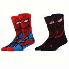 Mens Spiderman Cartoon Novelty Character Socks UK 6-11