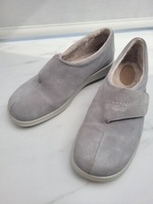 HOTTER Grey Wrap Suede Leather