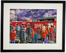 Brackley. Framed Town Football Club F.C Stadium Memorabilia Art Print. 20" x 16"