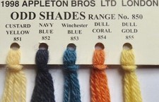 851, 852, 853, 854, 855,  APPLETON TAPESTRY WOOL: SELECT HANK