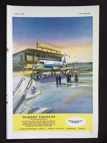 Original 1953 advert vickers - advert,