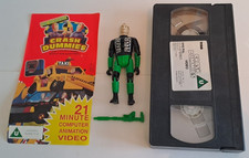 Crash Test Dummies RARE Green and Black Action Figure and VHS