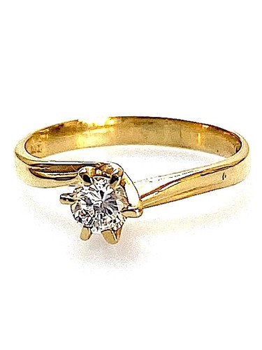 Vintage 14ct gold - gold, cubic