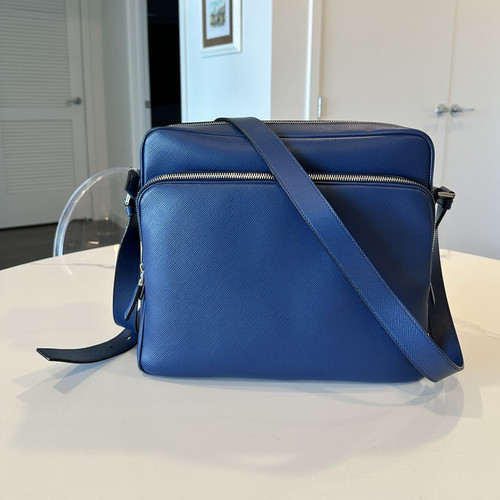 Prada blue crossbody bag - crossbody, w/