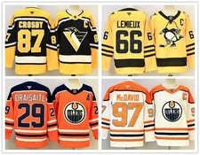 New Men's NHL Hockey Jersey Pittsburgh Penguins & Edmonton Oilers