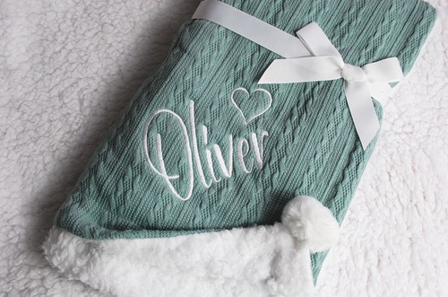 Personalised new baby blanket - new,