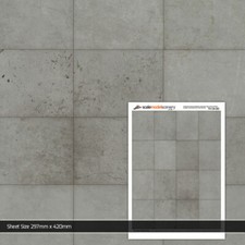 5 x CONCRETE HARD STANDING PAPER OO GAUGE 1:76 MODEL RAILWAY ROADS TX134-OO