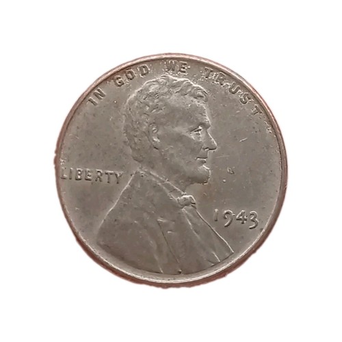 1943 usa steel wheat penny - wheat, one