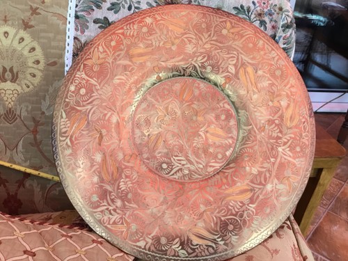 Vtg large turkish copper brass - copper,