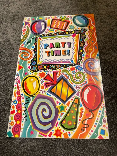 Party time birthday greeting - party,