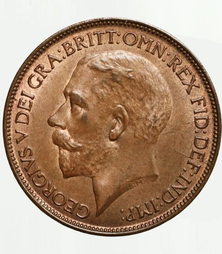 1922 half penny - uk, coin