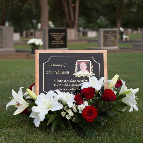 Oak memorial plaque - memorial,