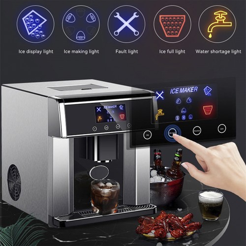 Lcd ice cube machine maker - ice,