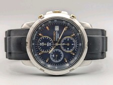 Seiko Men's Vintage 2006  Quartz Chronograph Watch. 7T92-0BF0 with Blue Dial.
