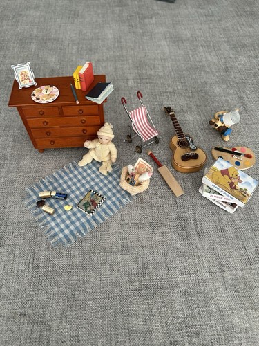 Dolls house furniture and - house,