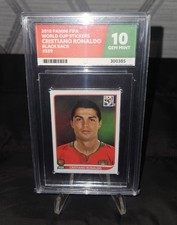 Cristiano Ronaldo 2010 World Cup Sticker Gem Mint 10 POP 1 CR7 Portugal madrid🔥