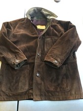 Vintage Timberland Mens Oversized American L XL 54in Heavy Nubuck Leather Jacket