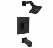 Huntington Brass - Bathroom Tub and Shower Trim Kit - Matt Black Finish P6382049