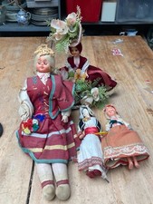 Vintage Souvenir Dolls x 4 as