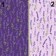 NEW Lavender 100% Cotton Fabrics! 2 Beautiful Designs! Metres/Fat/Long/Quarters