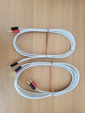 QED Silver Anniversary Spkr Cable (MK1 Award Winning) 5m & 3m 24k Gold 4mm Plugs
