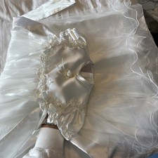 Baby Girls Christening/wedding Gown And Bonnet worn once 