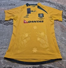 Australia  Vs Scotland 2013 Home Shirt Wallabies BLK Jersey 2XL Rare 
