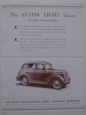 Austin 8  Saloon c 1947