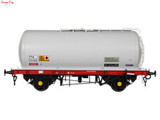 Dapol 45t TTA Tank Wagon Esso Red/Grey Chassis 56235 O Gauge