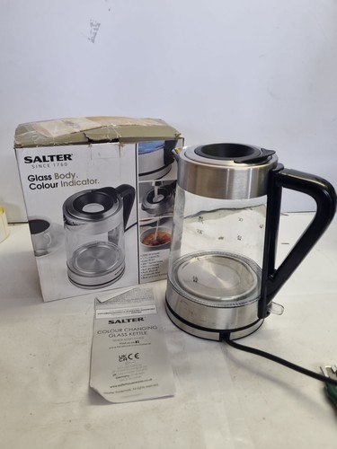 Salter glass electric kettle - glass,