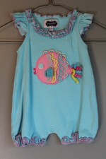Mudpie Bubble Romper Size 6-9