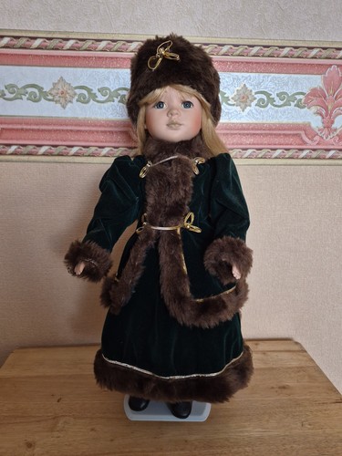 Vintage porcelain doll in - vintage,