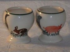 2 Rare Westfield Pottery Farm