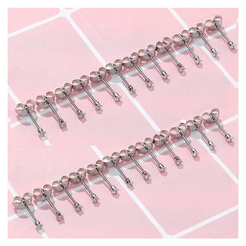 1pair 2mm plain - 1pair, birthstone