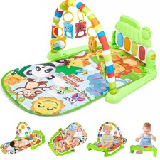 Baby Activity Gym Rack Musical Newborn Piano Keyboard Crawling Blanket Play Mat.