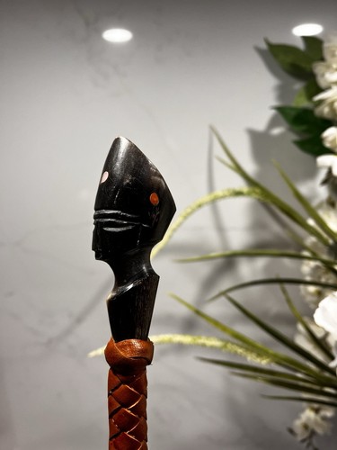 Leather riding crop 63cm - leather,