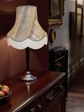 Silver Moroccan fabric table