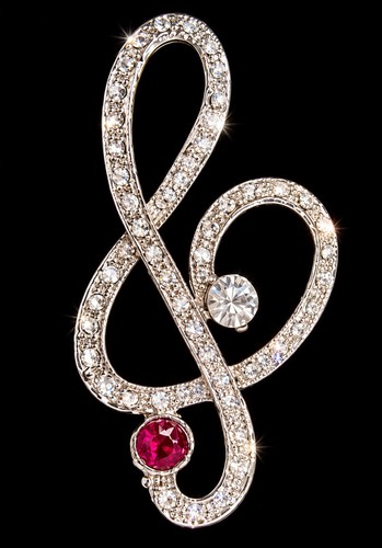 Vintage 1980s treble clef - 1980s,