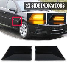 2x Side Marker Turn Signal Indicator LED Light For Opel Vauxhall Vectra C Signum