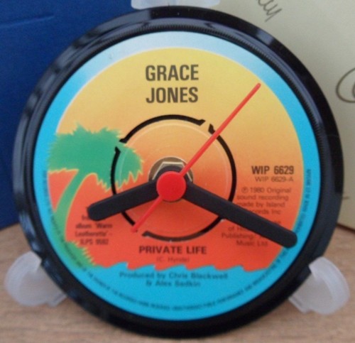 Grace jones clock side table - clock,