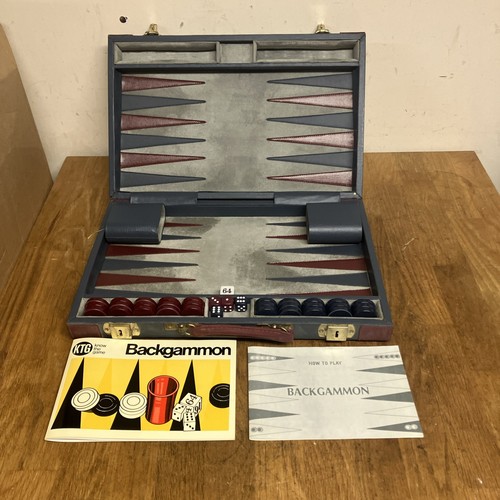 Vintage backgammon game set - game,