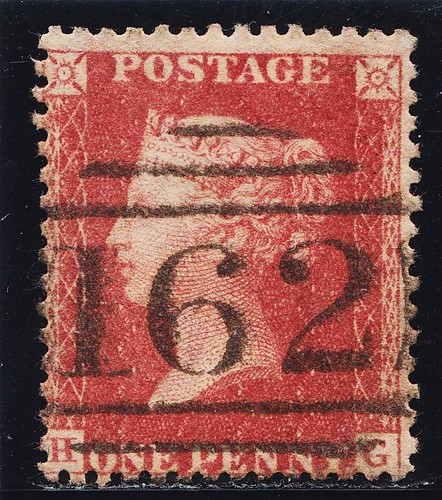 1861 penny red - 1861,