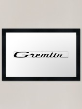 AMC Gremlin Script Framed Art