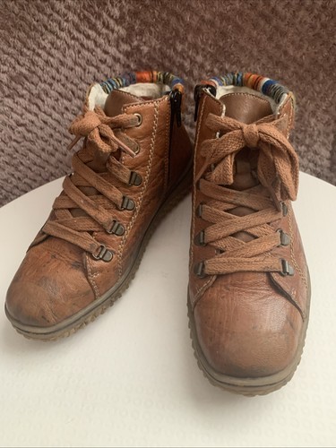 Ladies brown leather - leather, ankle