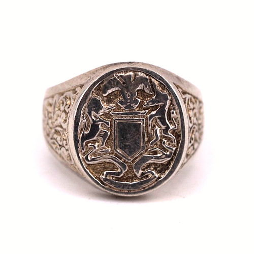 Men ring vintage 925 silver - ring,
