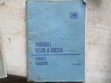 VAUXHALL VELOX, CRESTA PB