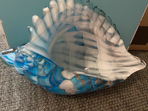 Hand blown seashell - blown,