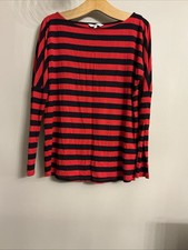 Next Red Stripe Top - Size 12 Tall 