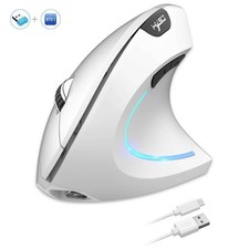 Rechargeable Wireless Ergonomic Mouse Vertical Optical Mice 2400DPI